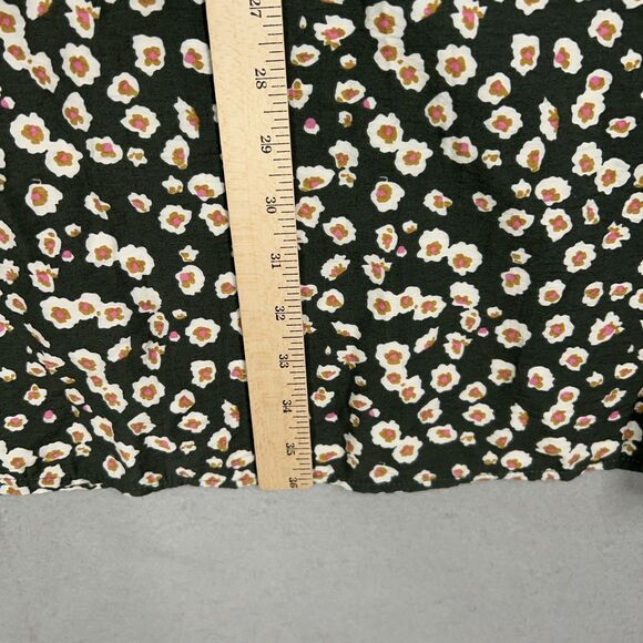 Michelle McDowell Dress Womens Large Green Ditsy Floral Ruffle Boho Cottage Fem - Picture 11 of 13